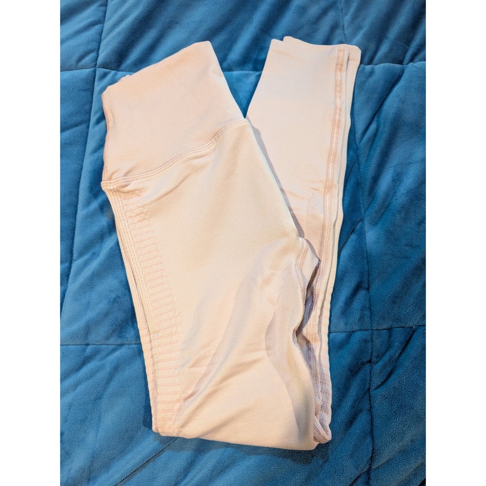 Alphalete Halo Seamless High Waisted Leggings Bloom Pink Activewear NWT